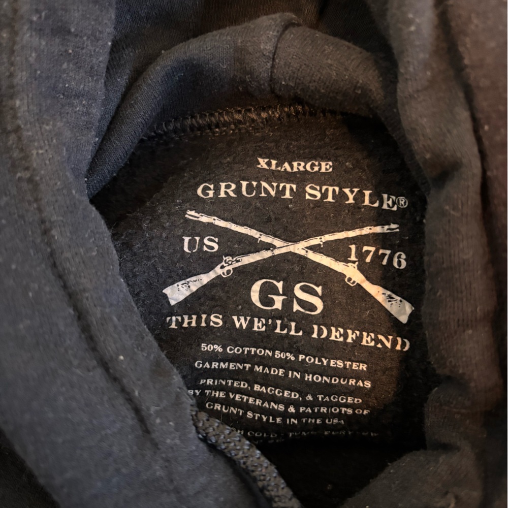 Grunt Style Black Hoodie - Picture 4 of 4